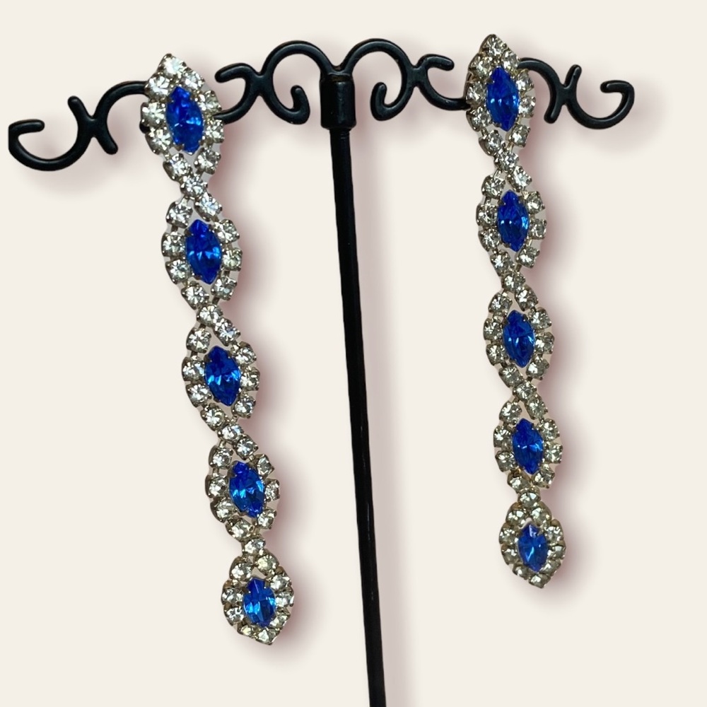 Vintage Austrian Crystal Dangle Earrings
